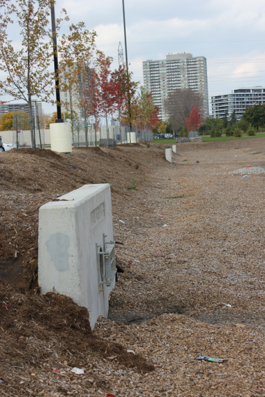 Storm Inlet and Retention Pond